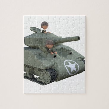 Cartoon Soldiers in a Tank Jigsaw Puzzle Cartoon Soldiers in a Tank Jigsaw Puzzle