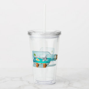 Cartoon Souvenir Bottle Acrylic Tumbler