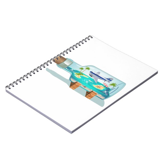 Cartoon Souvenir Bottle Notebook (Left Side)