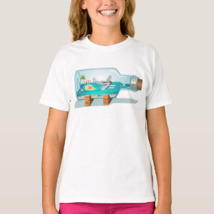 Cartoon Souvenir Bottle T-Shirt