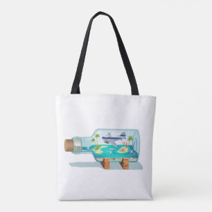 Cartoon Souvenir Bottle Tote Bag