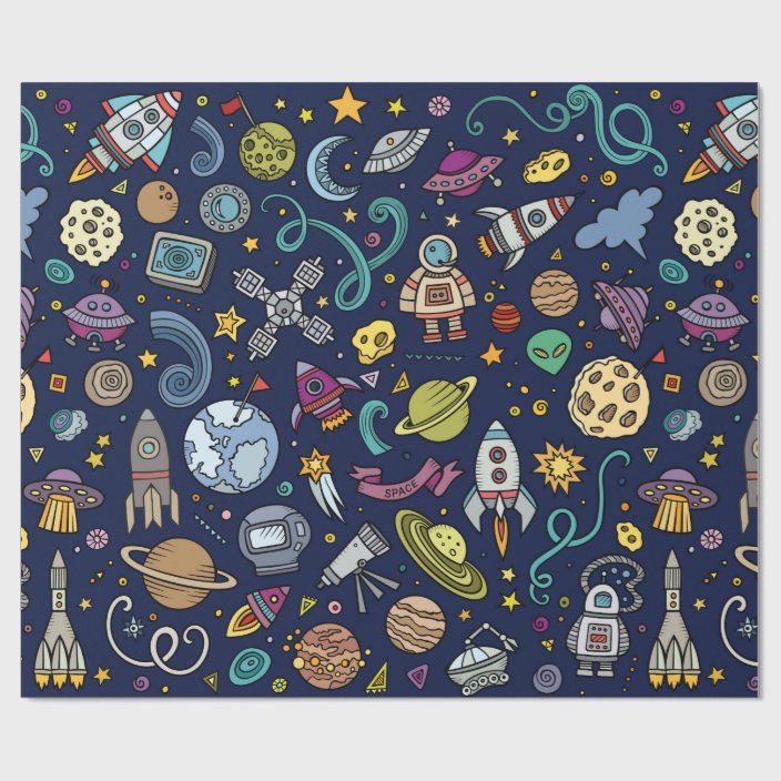 space wrapping paper
