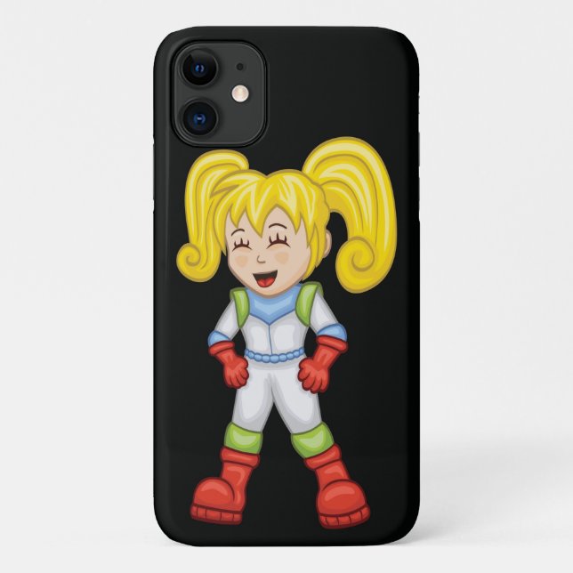 Cartoon Space Kids / Girl Case-Mate iPhone Case (Back)