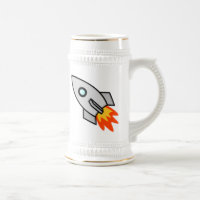 Cartoon Space Rocket