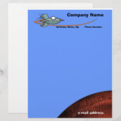 Cartoon Space Ship Alien Planet (Front/Back)