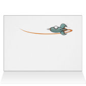 Cartoon Space Ship Alien Planet Cards (Inside Horizontal (Top))