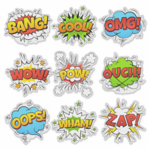 Cartoon Speech Bubbles Sticker