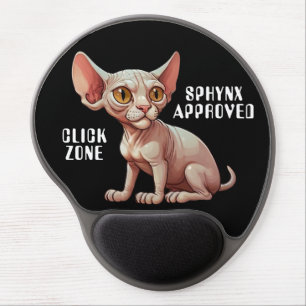Cartoon Sphynx Cat Gel Mouse Pad
