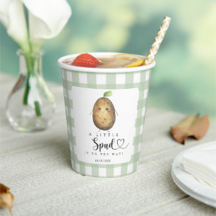 Cartoon Spud Baby Shower Paper Cups