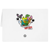 Cartoon Square Schipperke Cards (Back Horizontal)