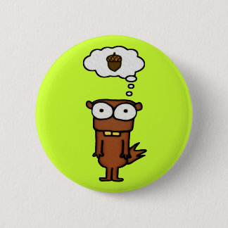 Cartoon Squirrel Button
