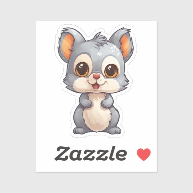 Cartoon squirrel illustration sticker (Sheet)