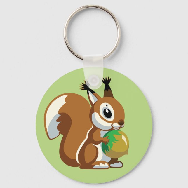 cartoon squirrel keychain (Front)