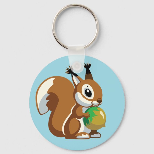 cartoon squirrel keychain (Front)