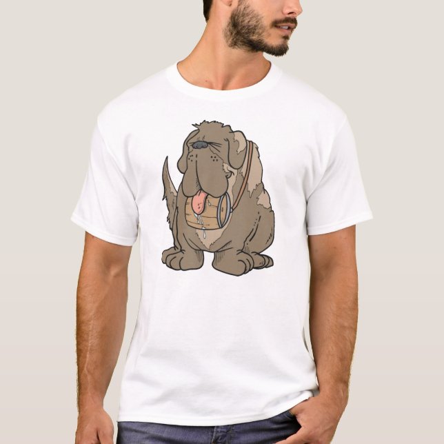 cartoon st bernard T-Shirt (Front)