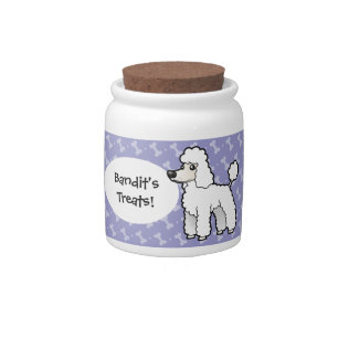 Cartoon Standard/Miniature/Toy Poodle Candy Jar