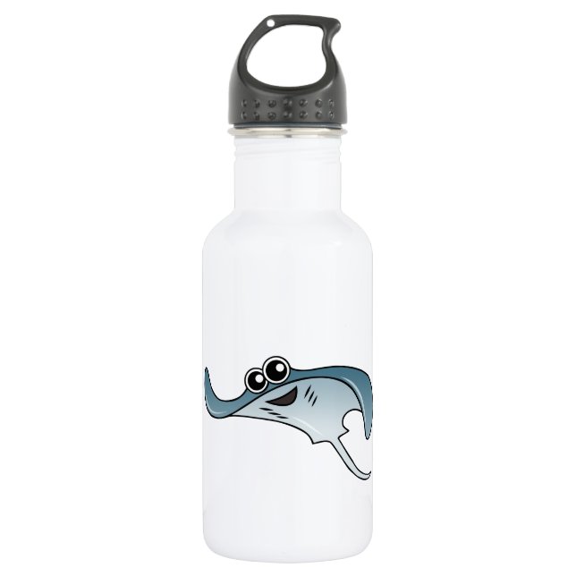 Cartoon Stingray Water Bottle (Front)