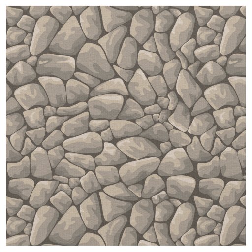 Cartoon Stone Texture Fabric | Zazzle.com