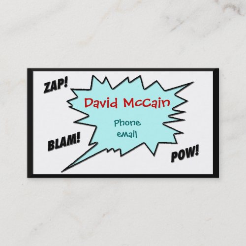 Cartoon style Calling Card Business Card