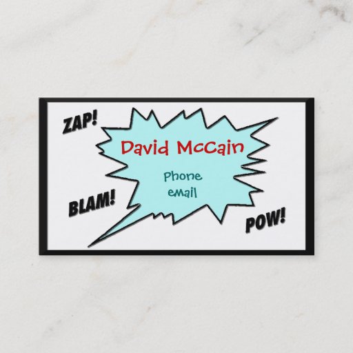 Customizable Cartoon style Calling Card Business Card