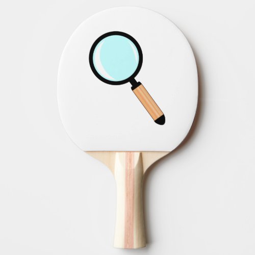 Cartoon Style Magnifying Glass Ping Pong Paddle