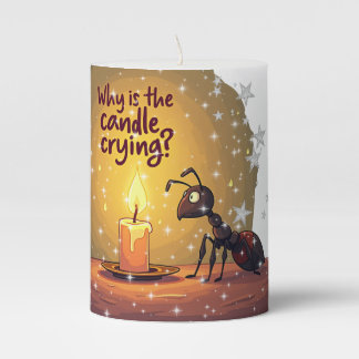 Cartoon Style Pillar Candle