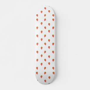 Cartoon Style Strawberry Pattern Skateboard