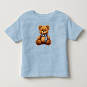 Cartoon-style teddy bear toddler t-shirt