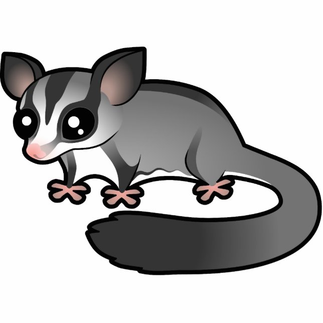 Cartoon Sugar Glider Statuette (Front)