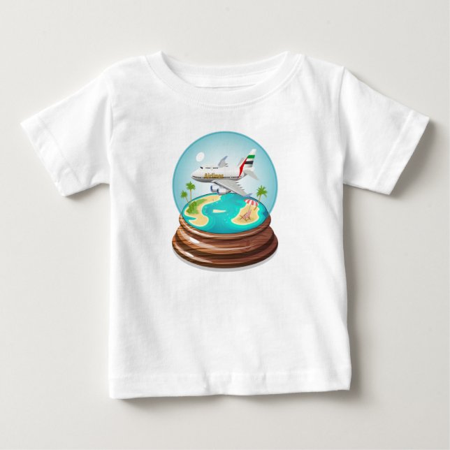 Cartoon Summer Cristal Ball Baby T-Shirt (Front)