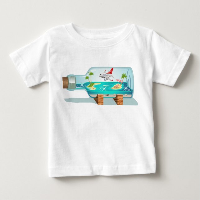 Cartoon Summer Cristal Ball Baby T-Shirt (Front)