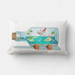 Cartoon Summer Cristal Ball Lumbar Pillow