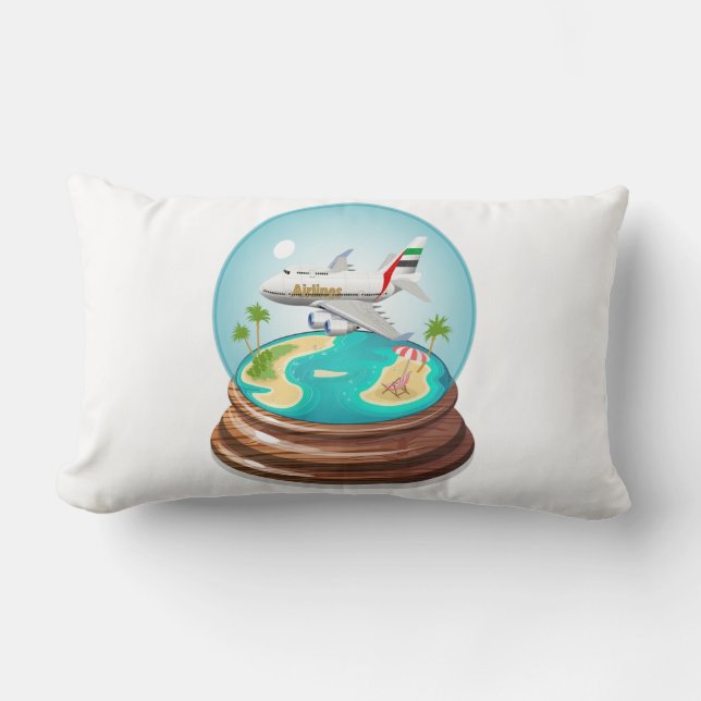Cartoon Summer Cristal Ball Lumbar Pillow (Front)