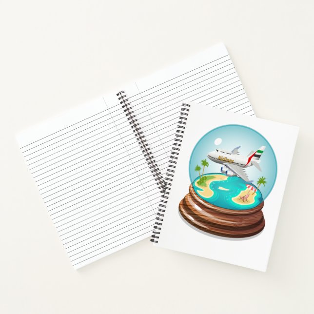Cartoon Summer Cristal Ball Notebook (Inside)