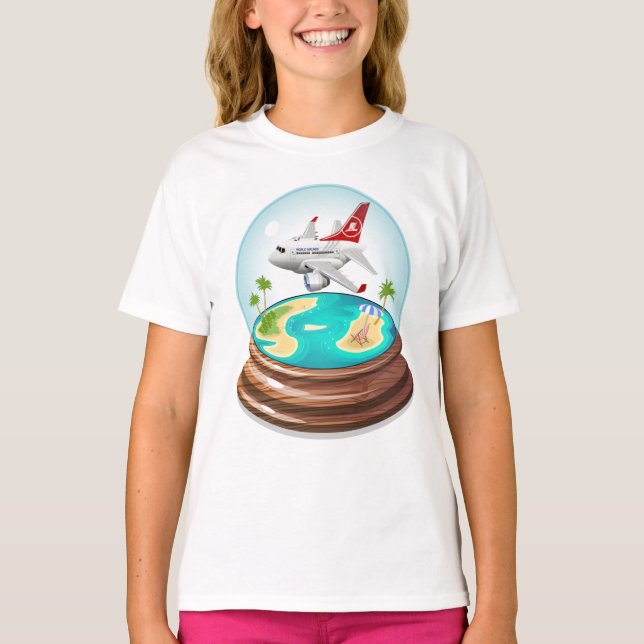 Cartoon Summer Cristal Ball T-Shirt (Front)