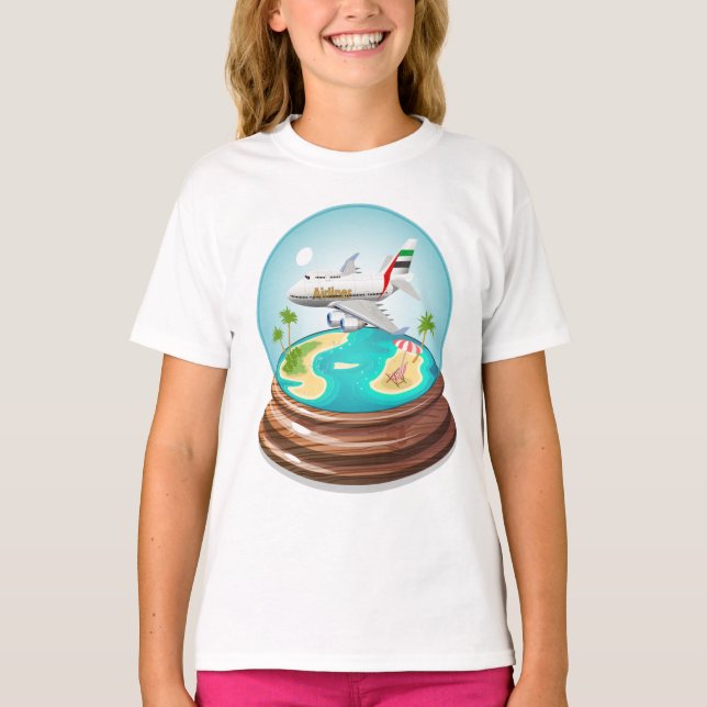 Cartoon Summer Cristal Ball T-Shirt (Front)