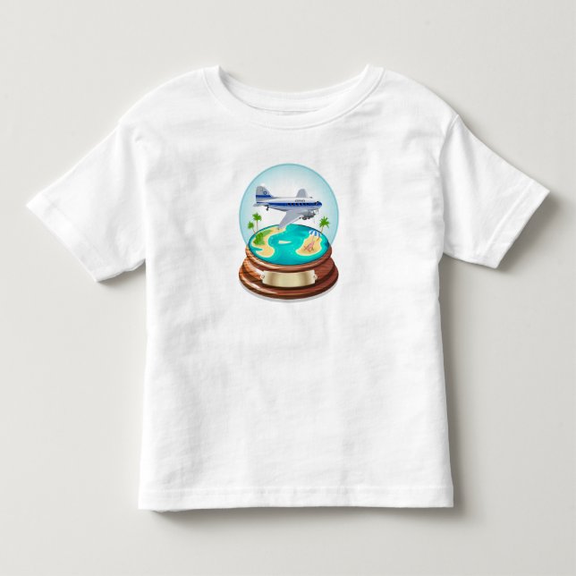Cartoon Summer Cristal Ball Toddler T-shirt (Front)