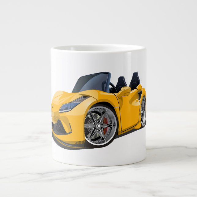 Cartoon super car giant coffee mug (Front)