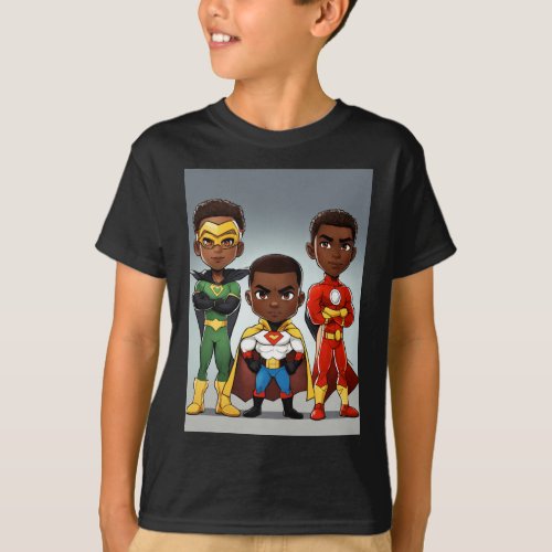 Cartoon superhero awesome Designer tshirt 