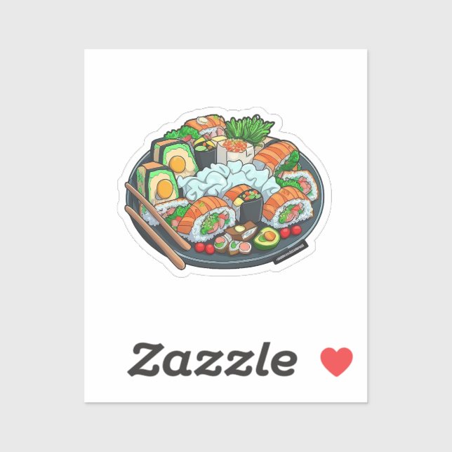 Cartoon sushi sticker (Sheet)