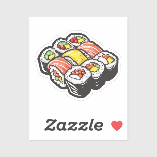 Cartoon sushi sticker (Sheet)