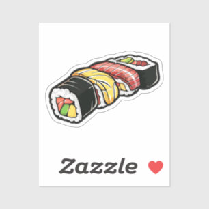 Cartoon sushi sticker