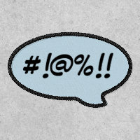 Cartoon Swear Words | Fun Sassy Patch