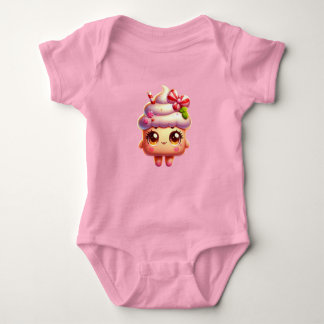 Cartoon Sweet Ice Cream  Baby Bodysuit