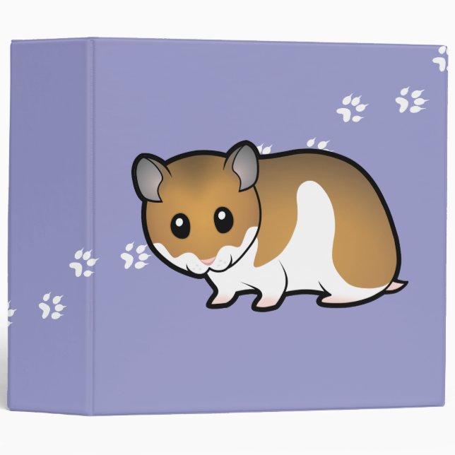 Cartoon Syrian Hamster Binder (Front/Spine)