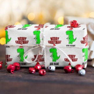 Cartoon T Rex Cute Dino Santas Christmas Hat