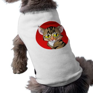 Cartoon Tabby Kitten petshirt