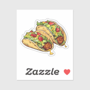 Cartoon tacos sticker