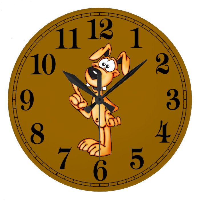 Cartoon Talking Dog Wall Clock | Zazzle.com