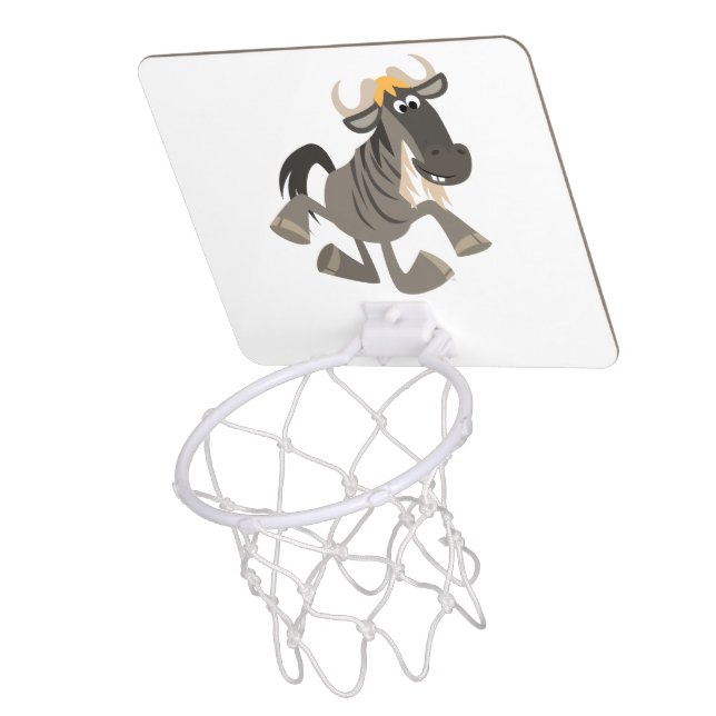 Cartoon Tap Dancing Wildebeest Basketball Hoop (Above)